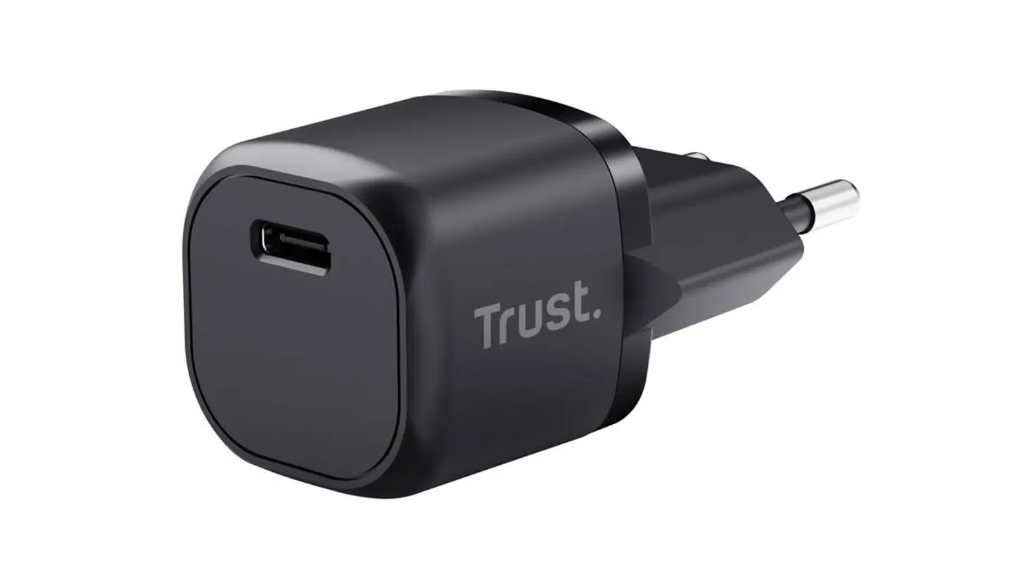 Nabíjecí adaptér Trust Maxo 20 W USB-C černý boční pohled