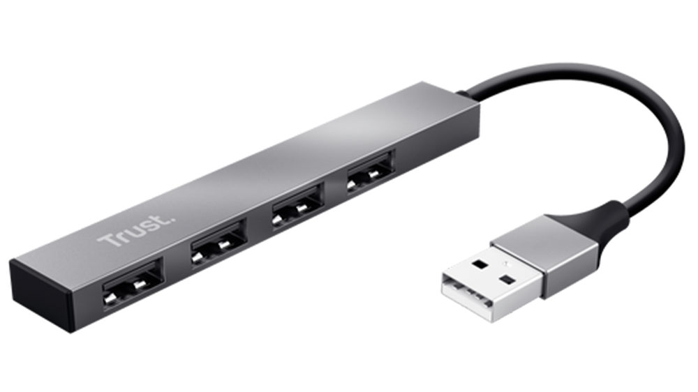 USB rozbočovač Trust Halyx Aluminium 4-Port_01