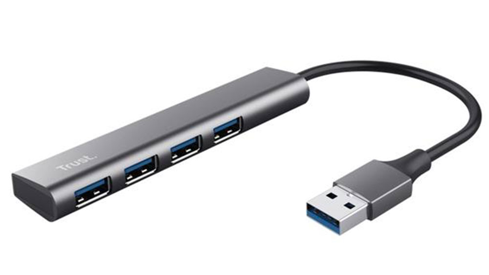 USB rozbočovač Trust Halyx Aluminium 4-Port USB 3.0_01