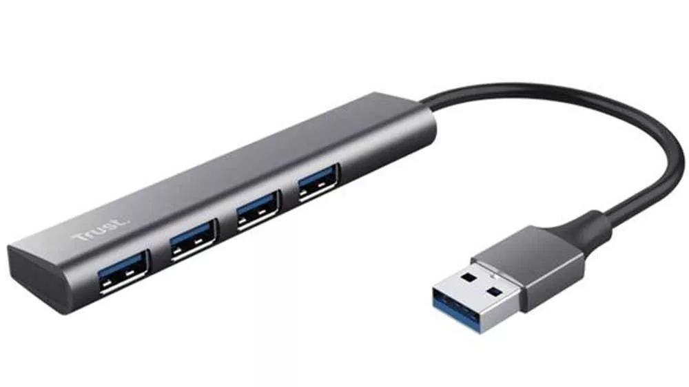 USB rozbočovač Trust Halyx Aluminium 4-Port USB 3.2 Gen1_01