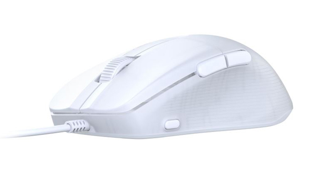 Gaming Mouse Turtle Beach Pure SEL TBM-1001-15 white demonstrující přesný optický senzor a ergonomický tvar pro komfortní úchop
