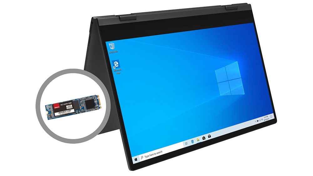 VisionBook Umax 14Wr Flex přídavný M2 SATA SSD slot_03