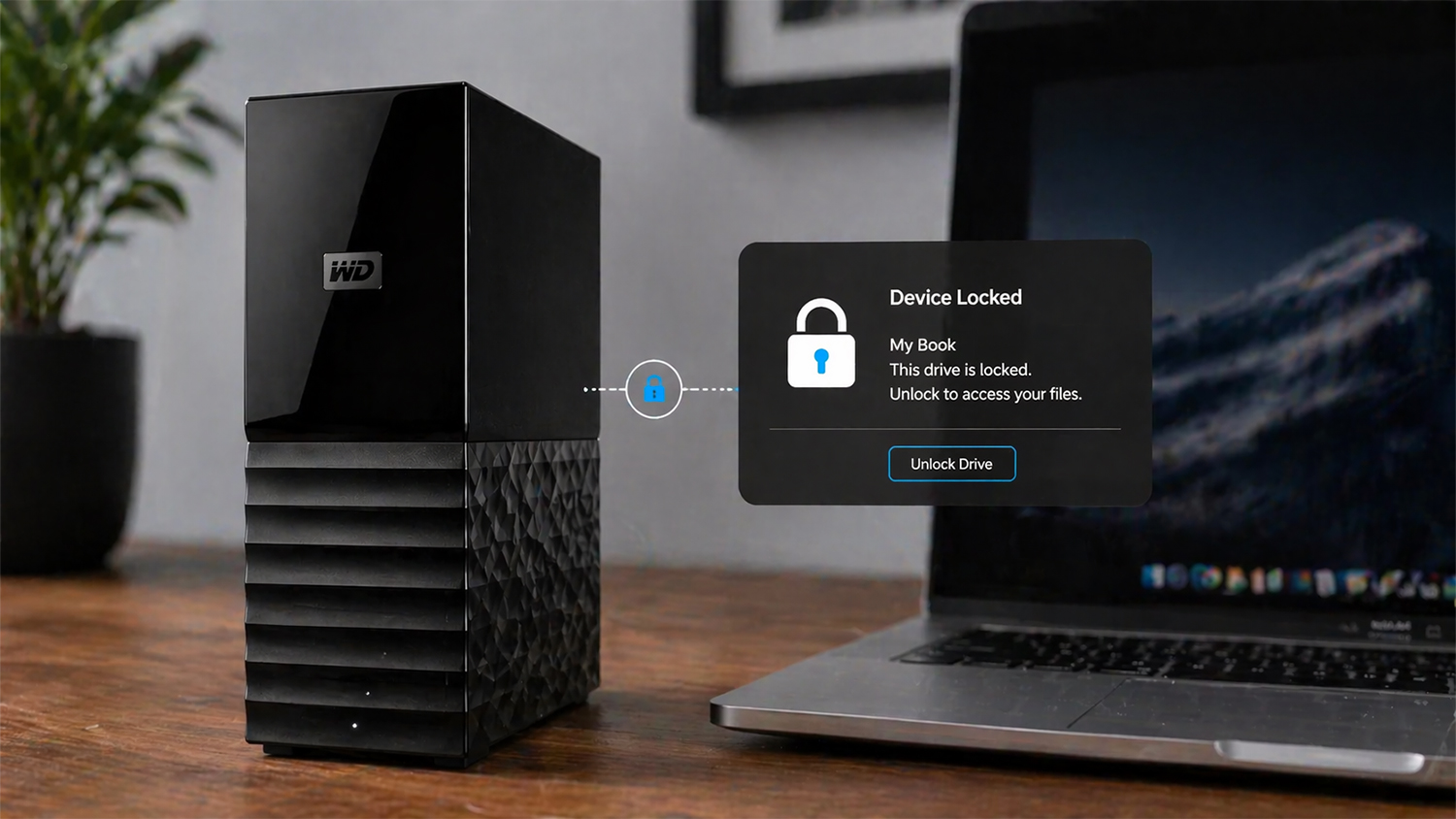 Western Digital My Book 14TB WDBBGB0140HBK-EESN extern&iacute; pevn&yacute; disk s aktivovan&yacute;m bezpečnostn&iacute;m z&aacute;mkem