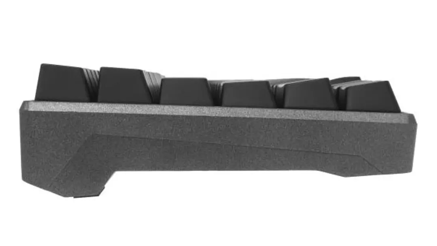 Herní klávesnice White Shark KATANA Premium Line ESL-K2 detailně zachycující ergonomický design a robustní konstrukci