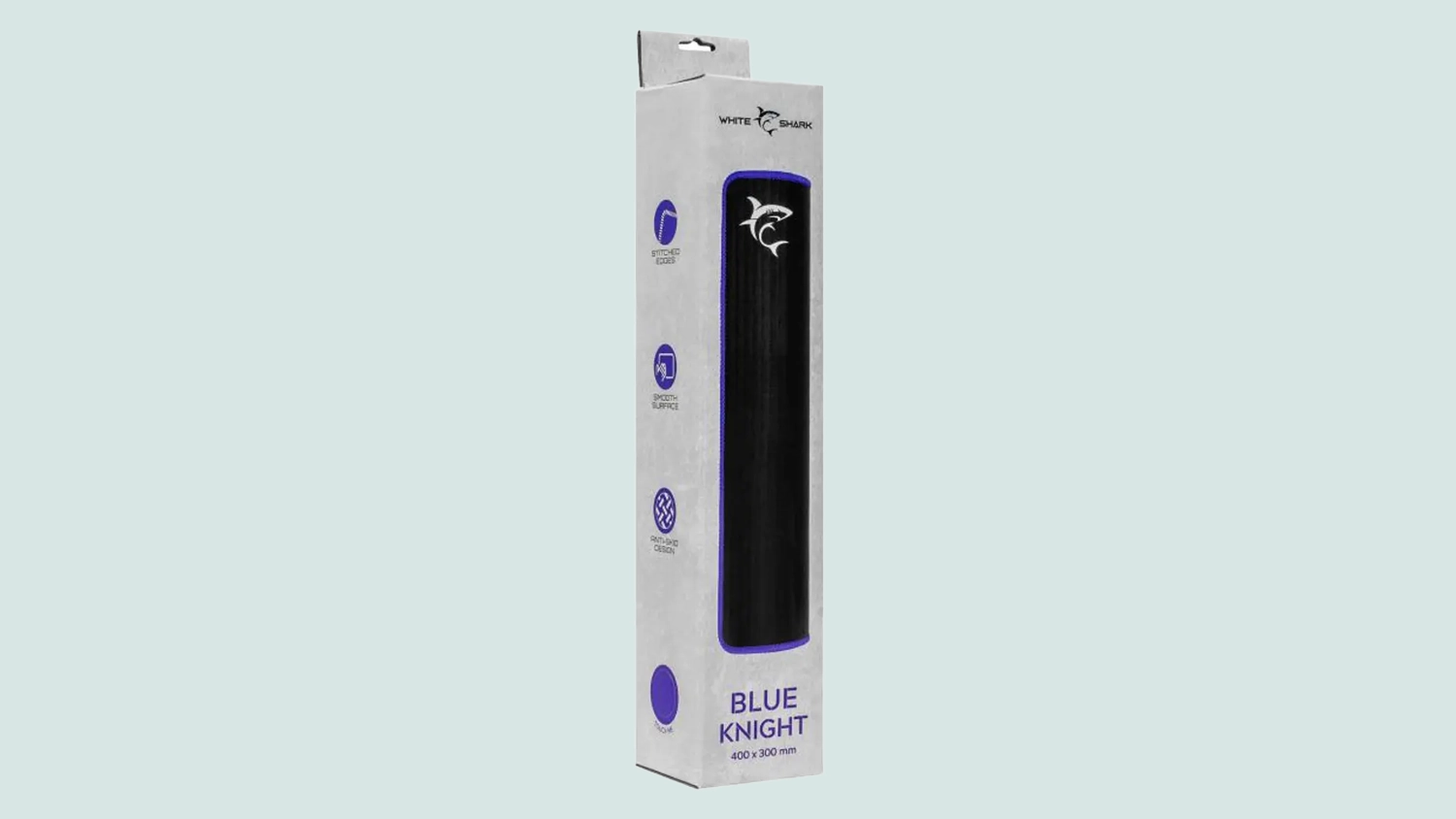 Obal podložky pod my&scaron; White Shark BLUE KNIGHT 40 &times; 30