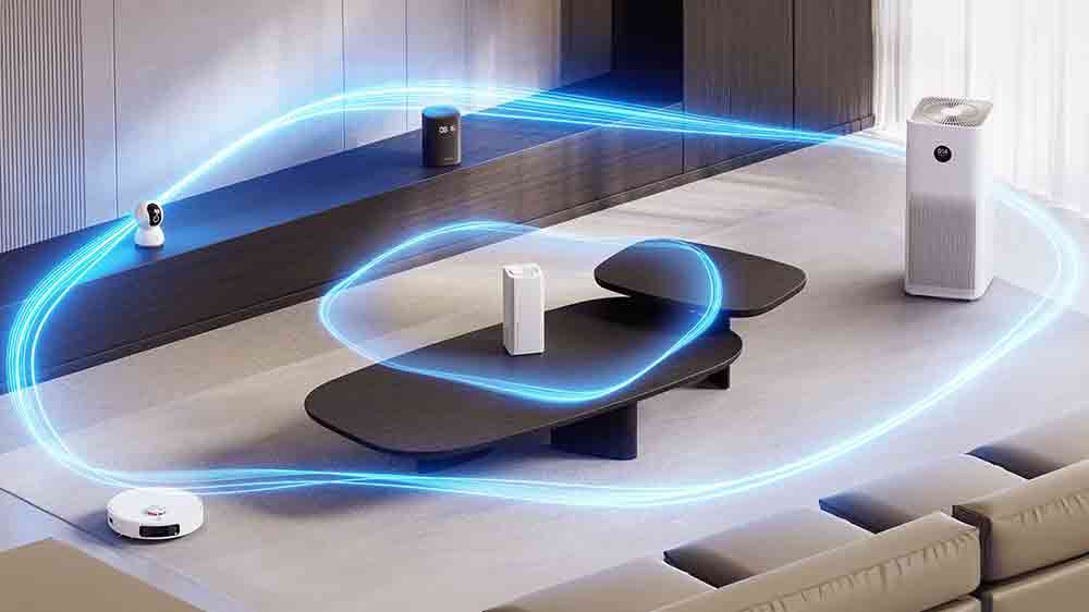 Mesh System Xiaomi AX3000 NE na stole v místnosti_02