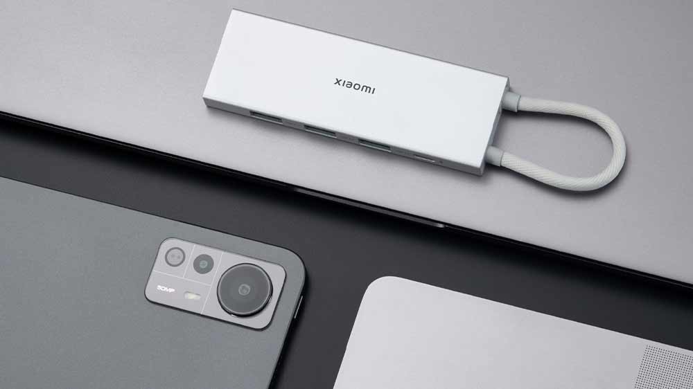 USB rozbočovač Xiaomi 5-in-1 Type-C Hub u notebooku a tabletu_02