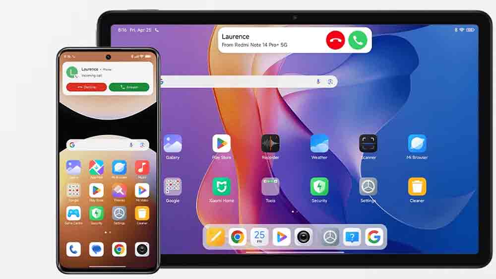 Tablet Xiaomi Redmi Pad 2 propojen&yacute; s mobilem Xiaomi_03