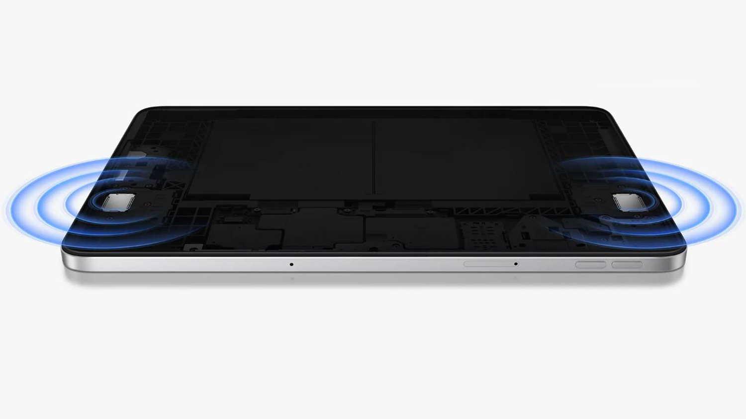 Tablet Xiaomi Redmi Pad 2 9.7 a vizualizace zvuku ze 2 reproduktorů