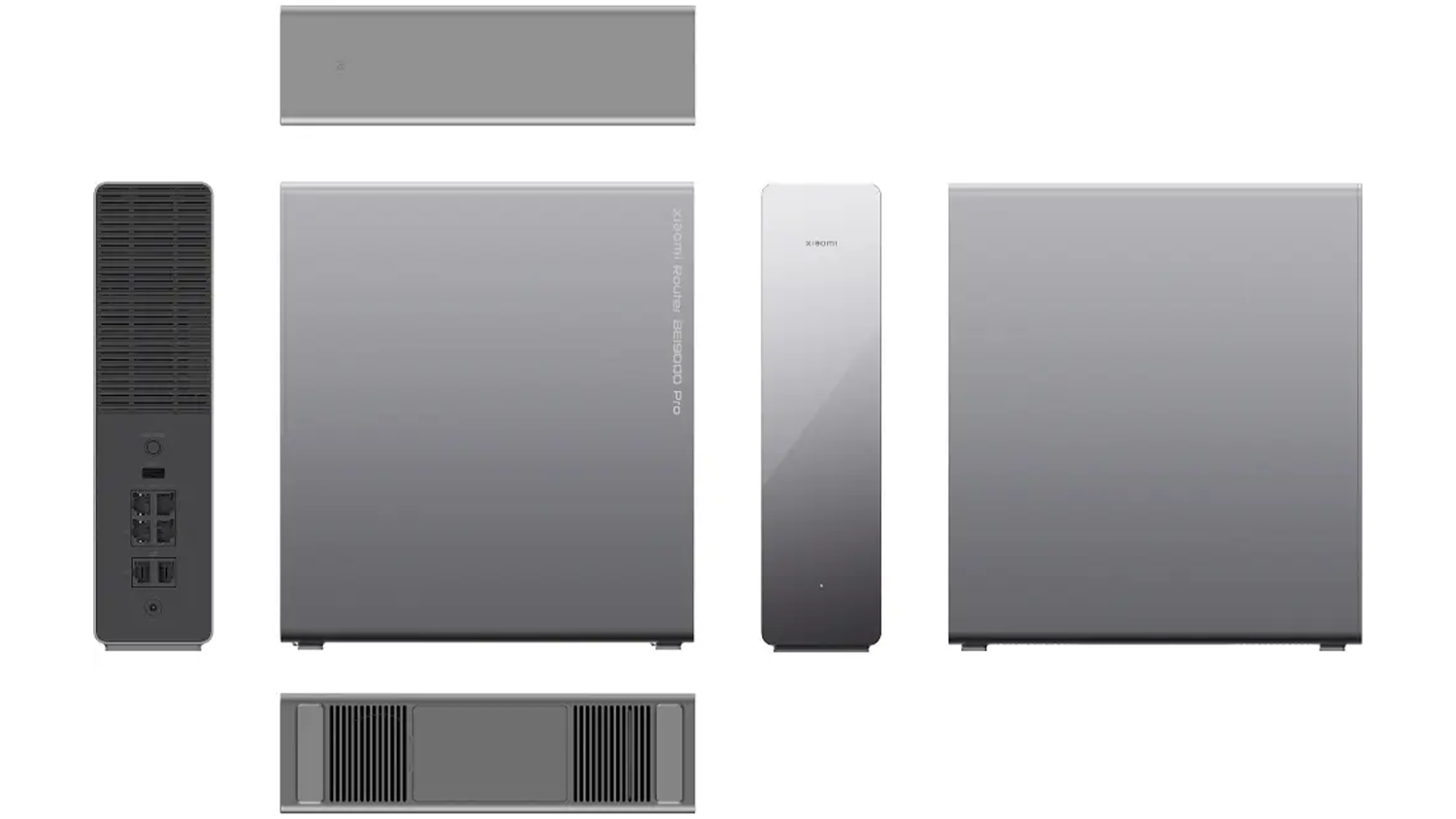 Pohled ze všech stran na router Xiaomi BE19000 Pro