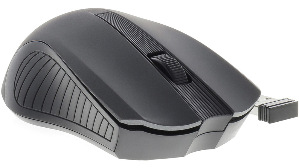 PC myš Yenkee Monaco YMS 2015GY pohled zepředu s usb donglem