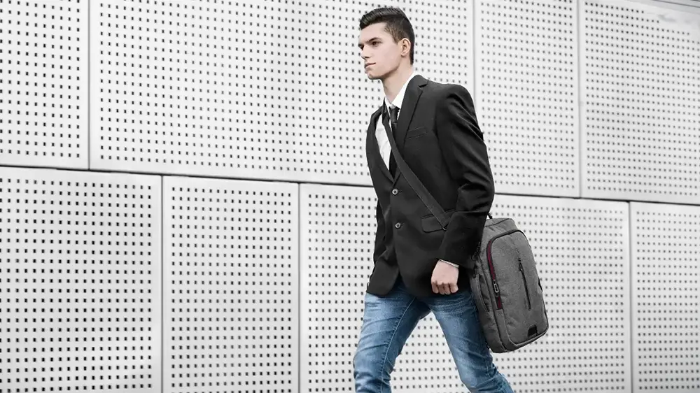 Batoh na notebook YENKEE YBB 1522GY TARMAC Do města i do kanceláře _03