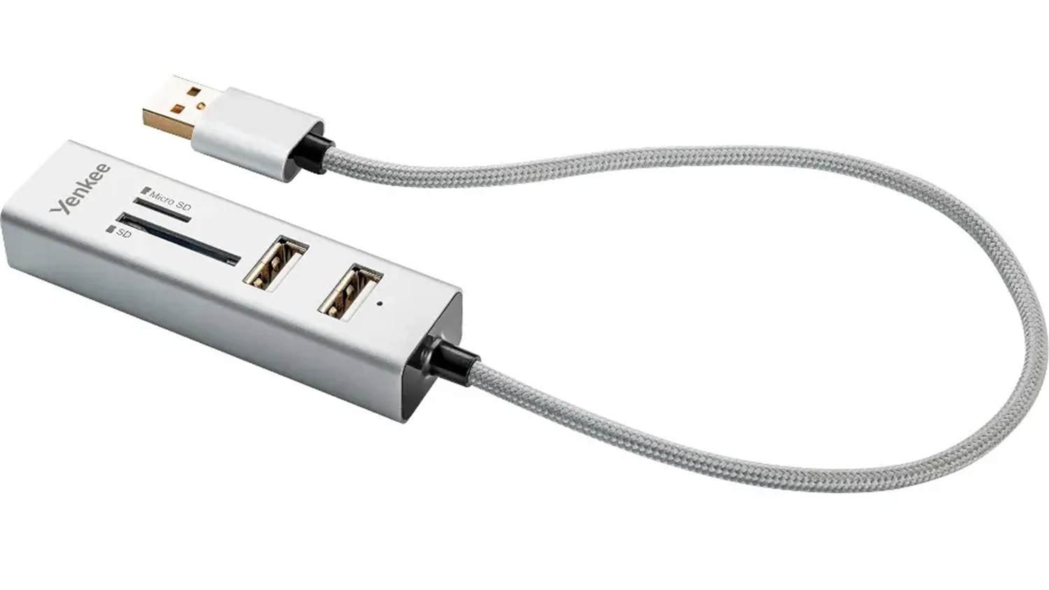 Rozbočovač USB so čítačkou kariet Yenkee YHC 101SR