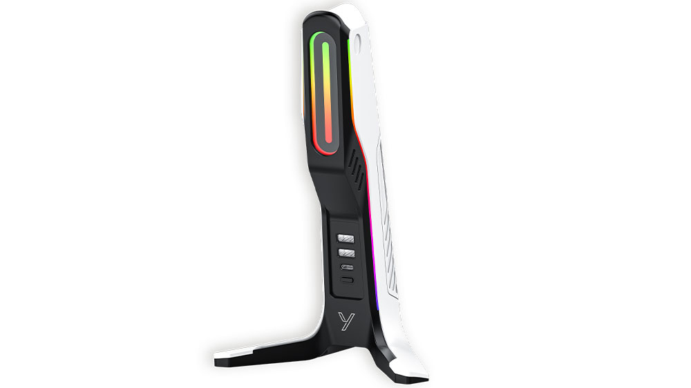 Stojan na sluchátka s USB hubem YENKEE YHB 3001 SENTINEL_02