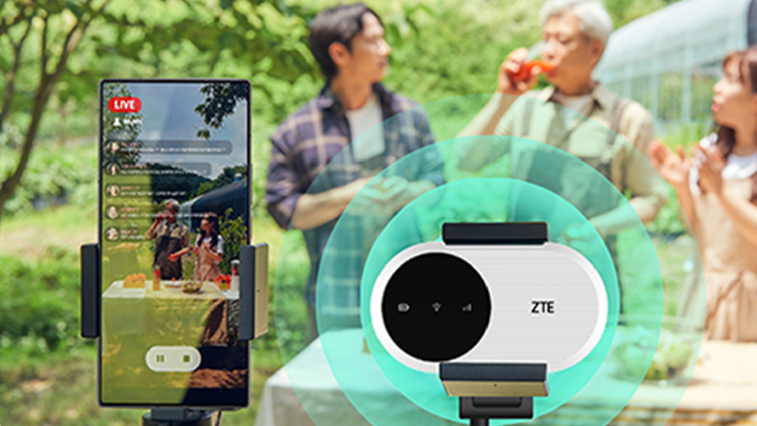 Streamování oslavy přes Wi-Fi router ZTE U10N 4G