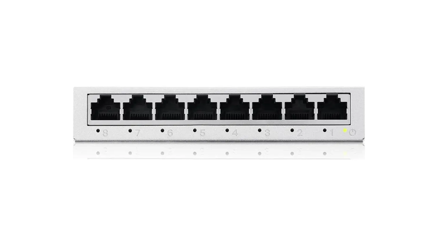 Switch Zyxel GS-108B V5 8-Port &ndash; prehľad portov