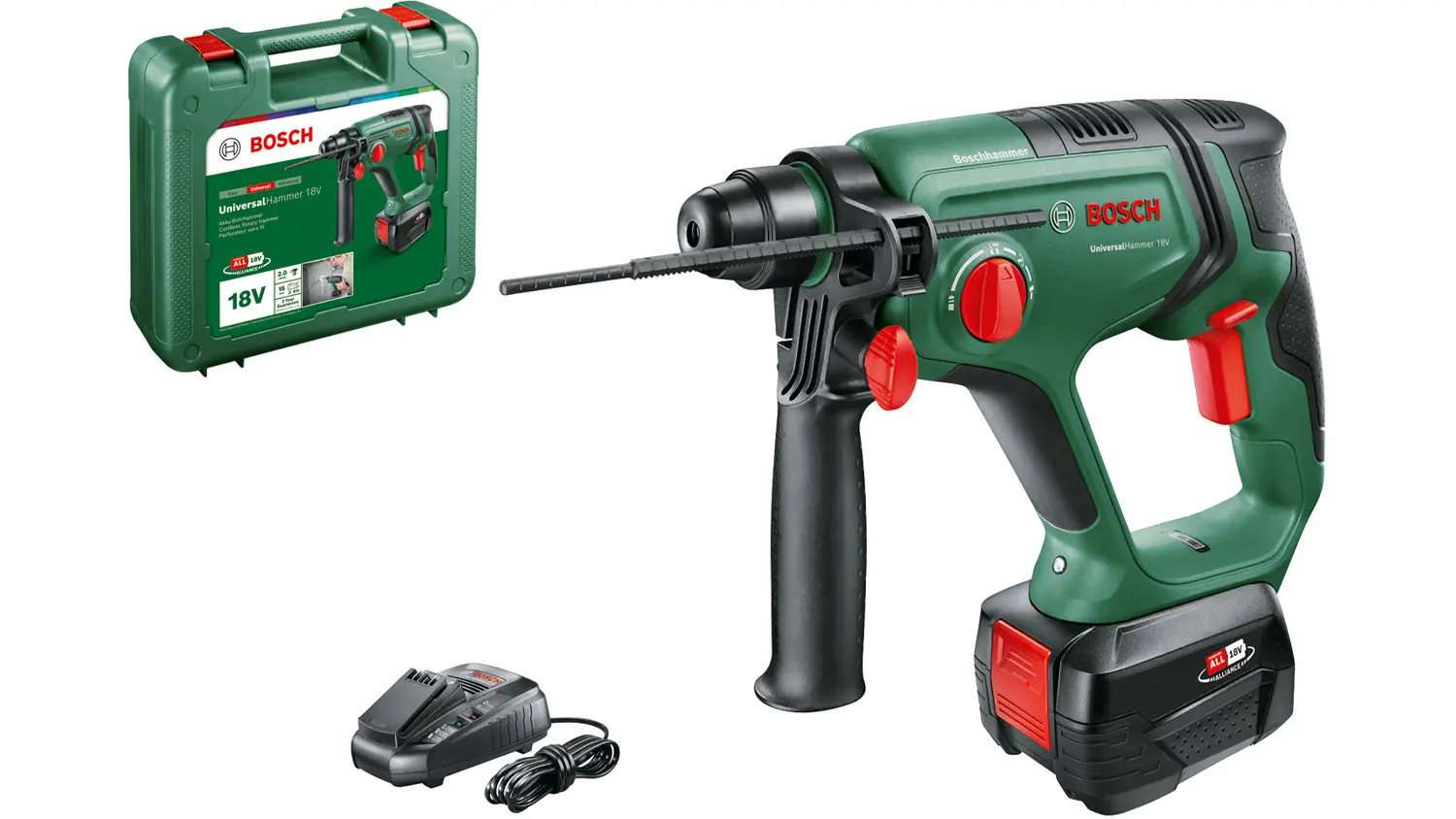 Akumulátorové vrtací kladivo Bosch UniversalHammer 18V v originálním balení