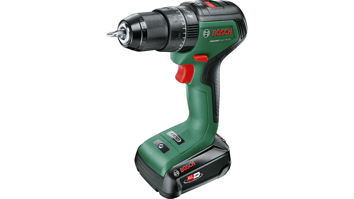 Akumul&aacute;torov&aacute; př&iacute;klepov&aacute; vrtačka Bosch UniversalImpact 18V-60