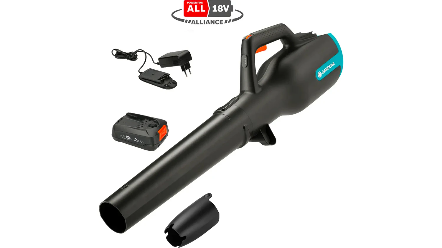 Foukač Gardena PowerJet 18V P4A s akumulátorem a nabíječkou