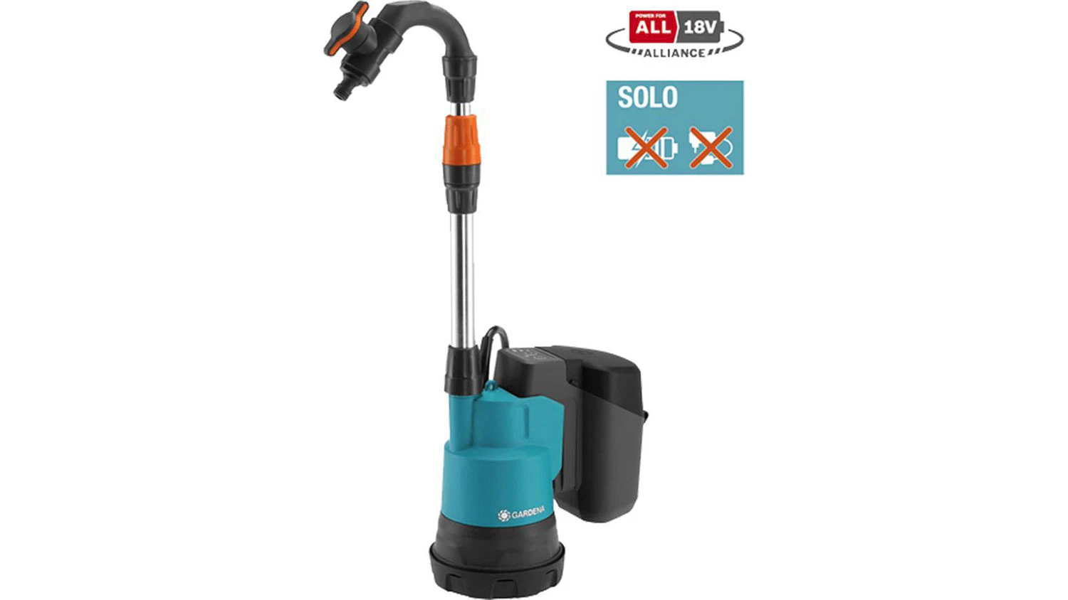 Akumulátorové čerpadlo do sudu Gardena 2000/2 18V P4A solo