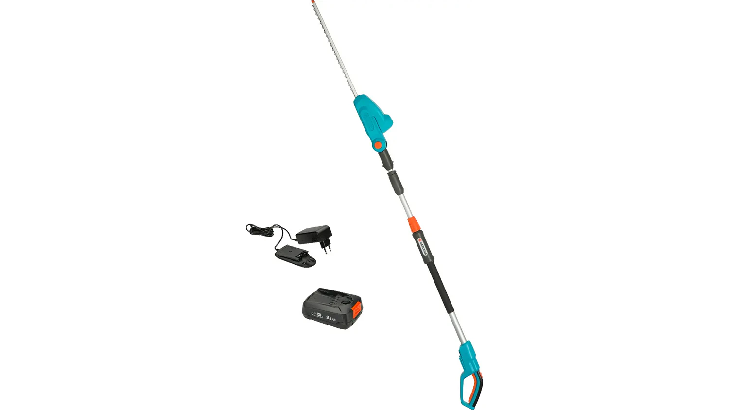 Akumul&aacute;torov&eacute; teleskopick&eacute; nožnice Gardena THS 42/18V-P4A set