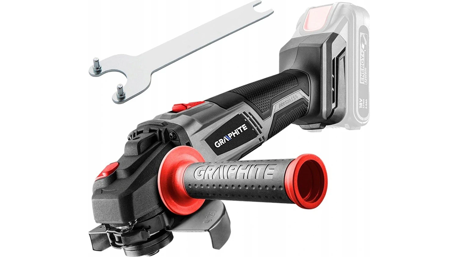 Akumulátorová úhlová bruska Graphite 58G026 s příslušenstvím