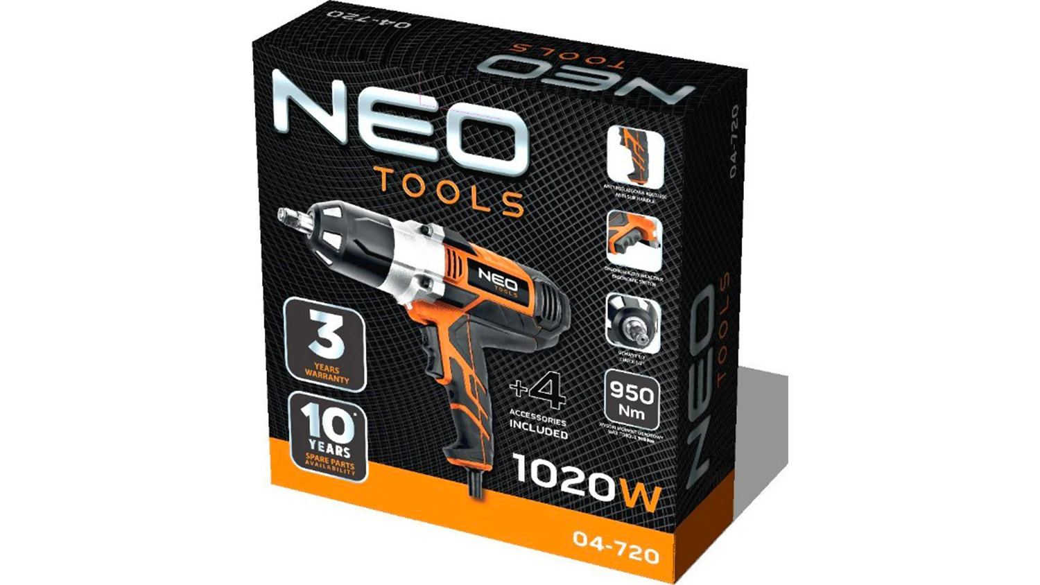 Rázový utahovák NEO Tools v balení