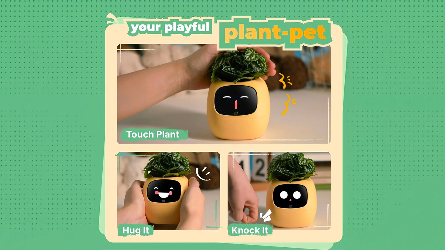 Dotykové senzory květináče Plantsio