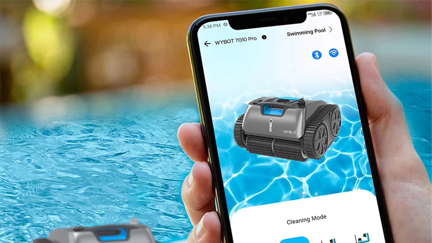 Aplikace WYBOT ve smartphonu