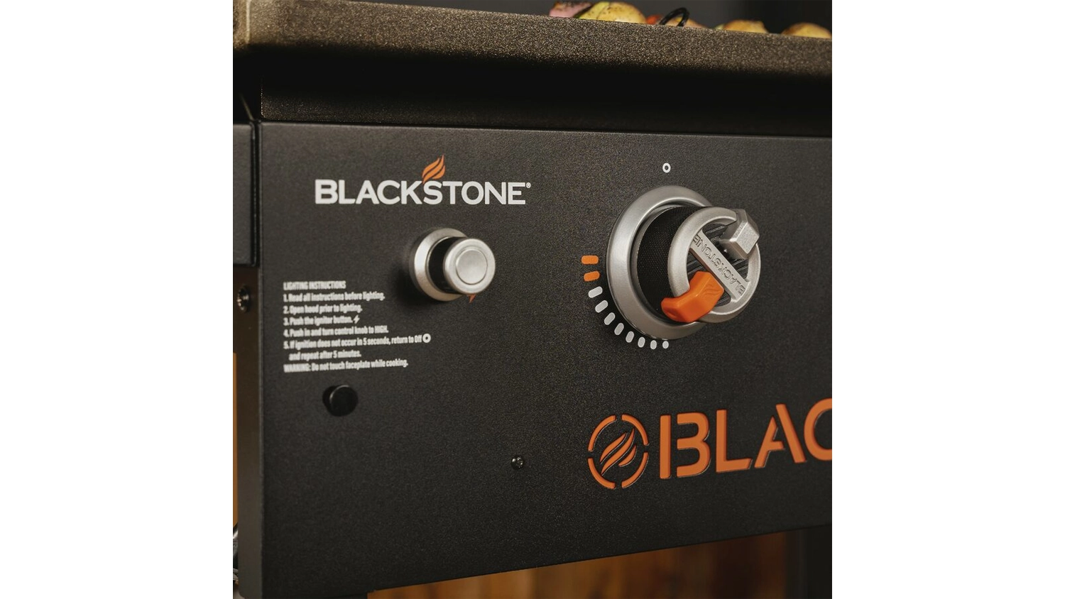 Gril Blackstone – ovládací prvky grilu