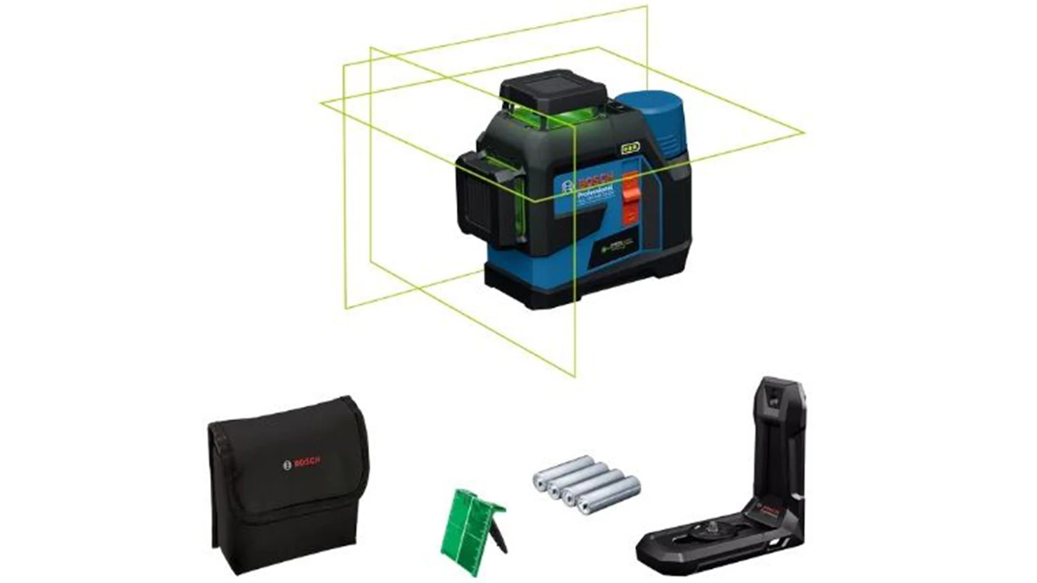 Čárový laser Bosch GLL 12V-100-33 CG PROFESSIONAL s příslušenstvím