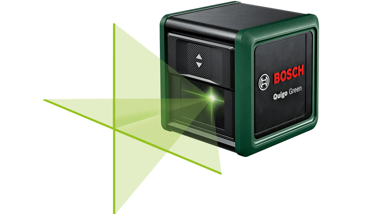 Zelené paprsky u křížového laseru Bosch Quigo Green 0.603.663.CZ1
