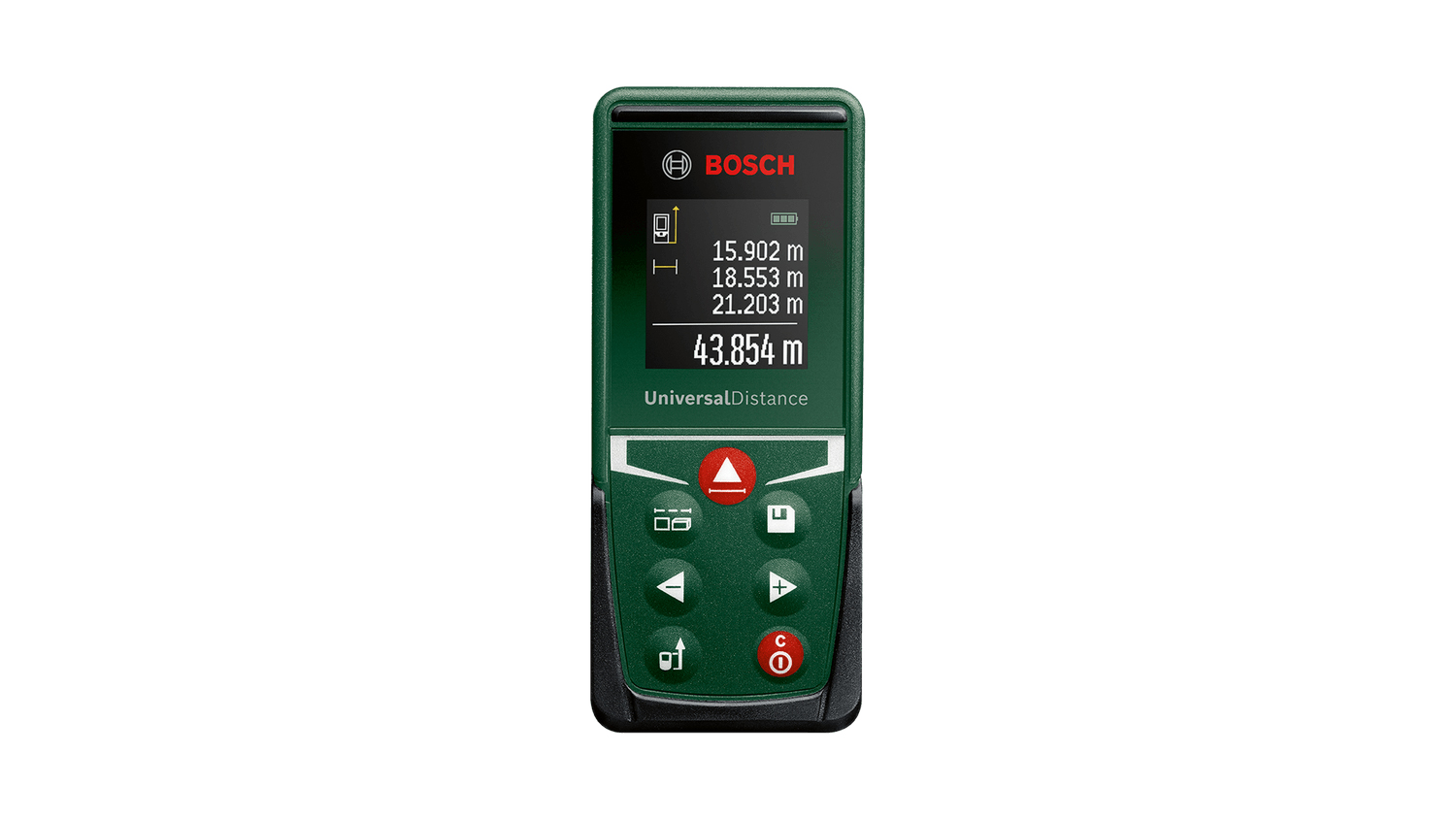 Digit&aacute;ln&iacute; laserov&yacute; d&aacute;lkoměr Bosch UniversalDistance 50 pohled zepředu