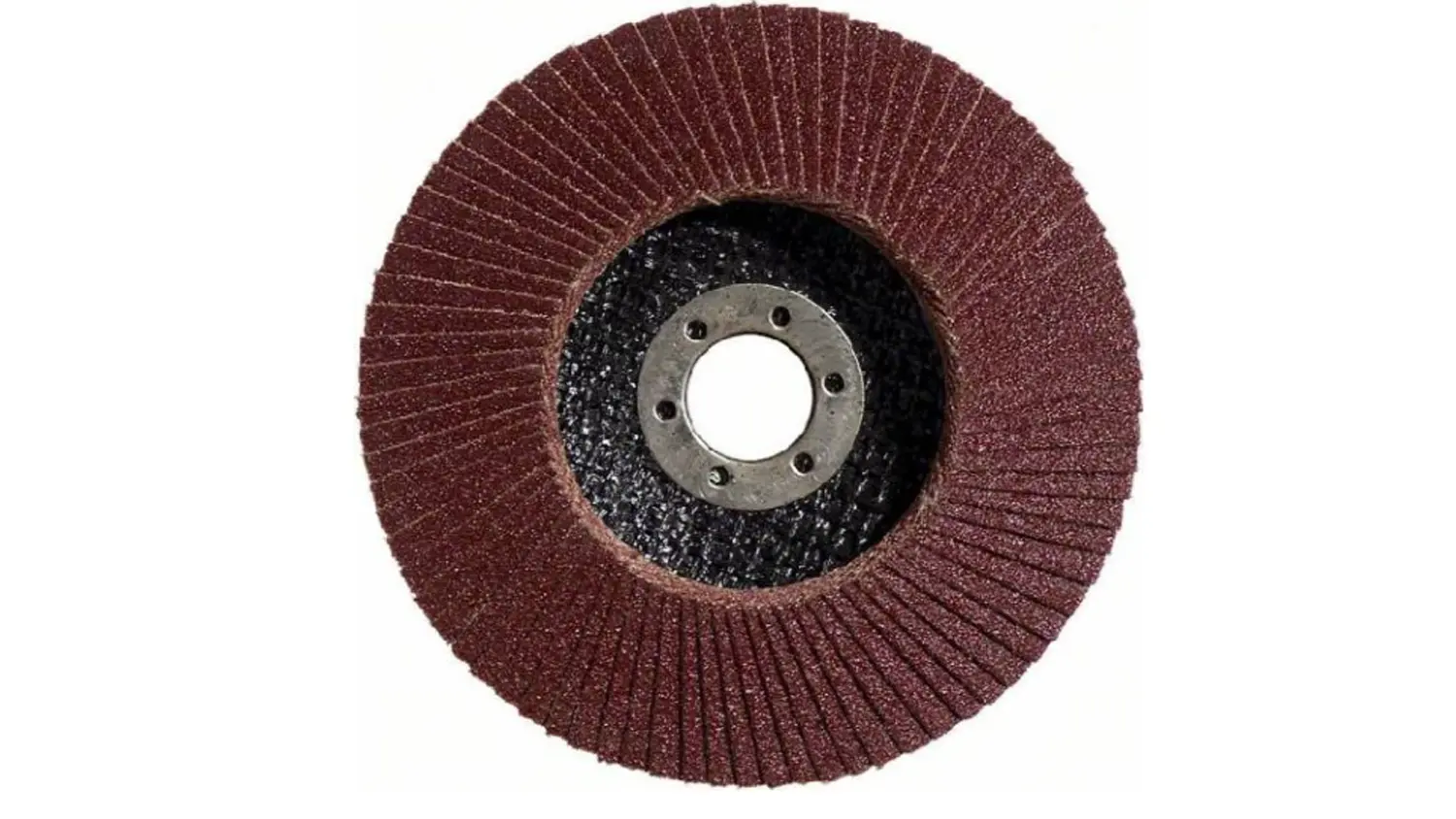 Lamelový brusný kotouč Bosch X431 125 mm G60 ze spodní strany.