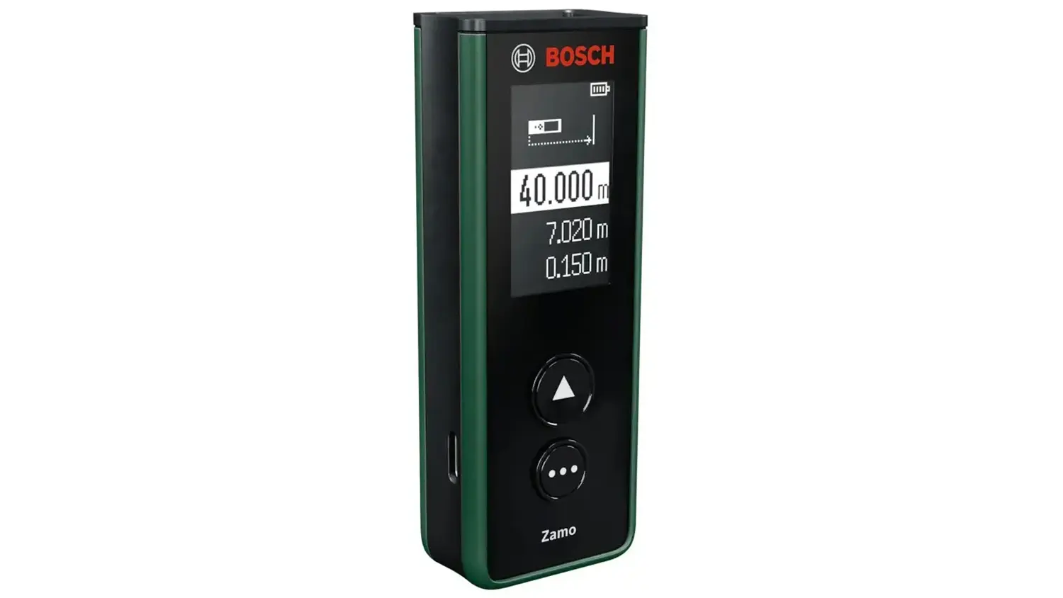 Laserový dálkoměr Bosch AKU Zamo IV 0.603.672.H01 pohled ze strany
