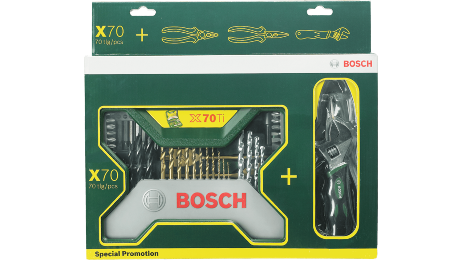 Sada př&iacute;slu&scaron;enstv&iacute; Bosch X-Line 70 ks v origin&aacute;ln&iacute;m balen&iacute;.