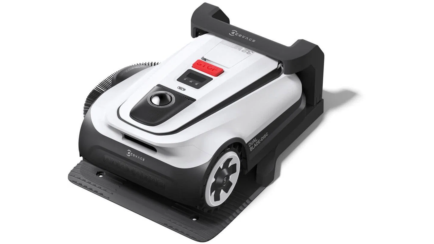 Sekačka Ecovacs – nabíjení na nabíjecí stanici