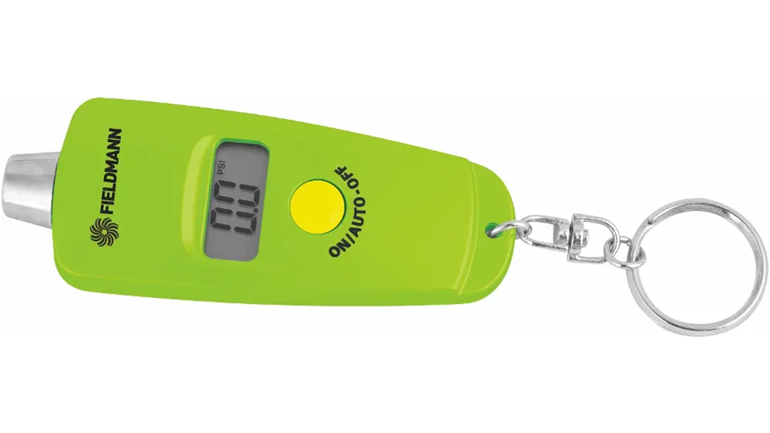 Digit&aacute;lny merač tlaku v pneumatik&aacute;ch Fieldmann FDAM 0101 na bielom pozad&iacute;