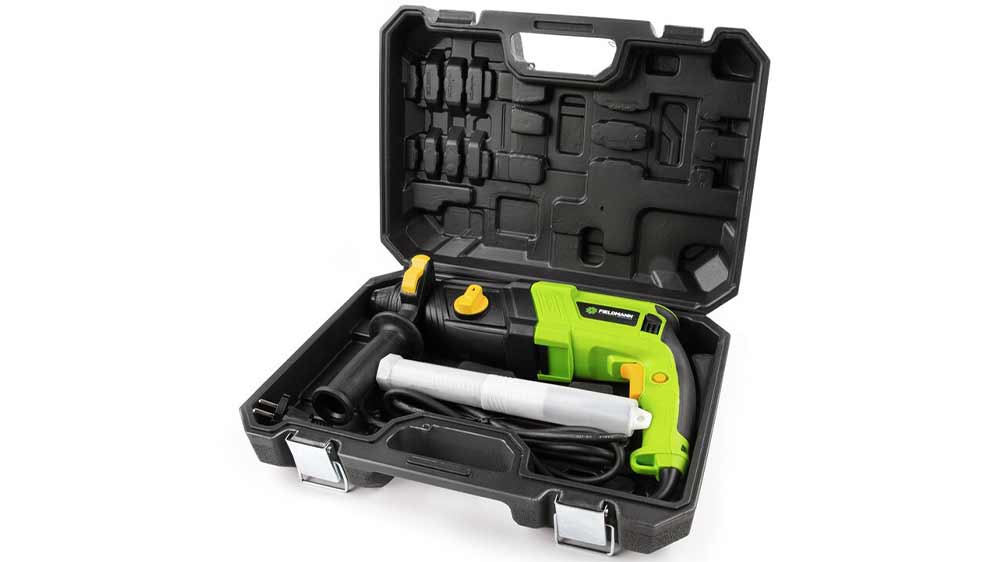 Vŕtacie kladivo Fieldmann FDV 210850-E uložené v kufríku