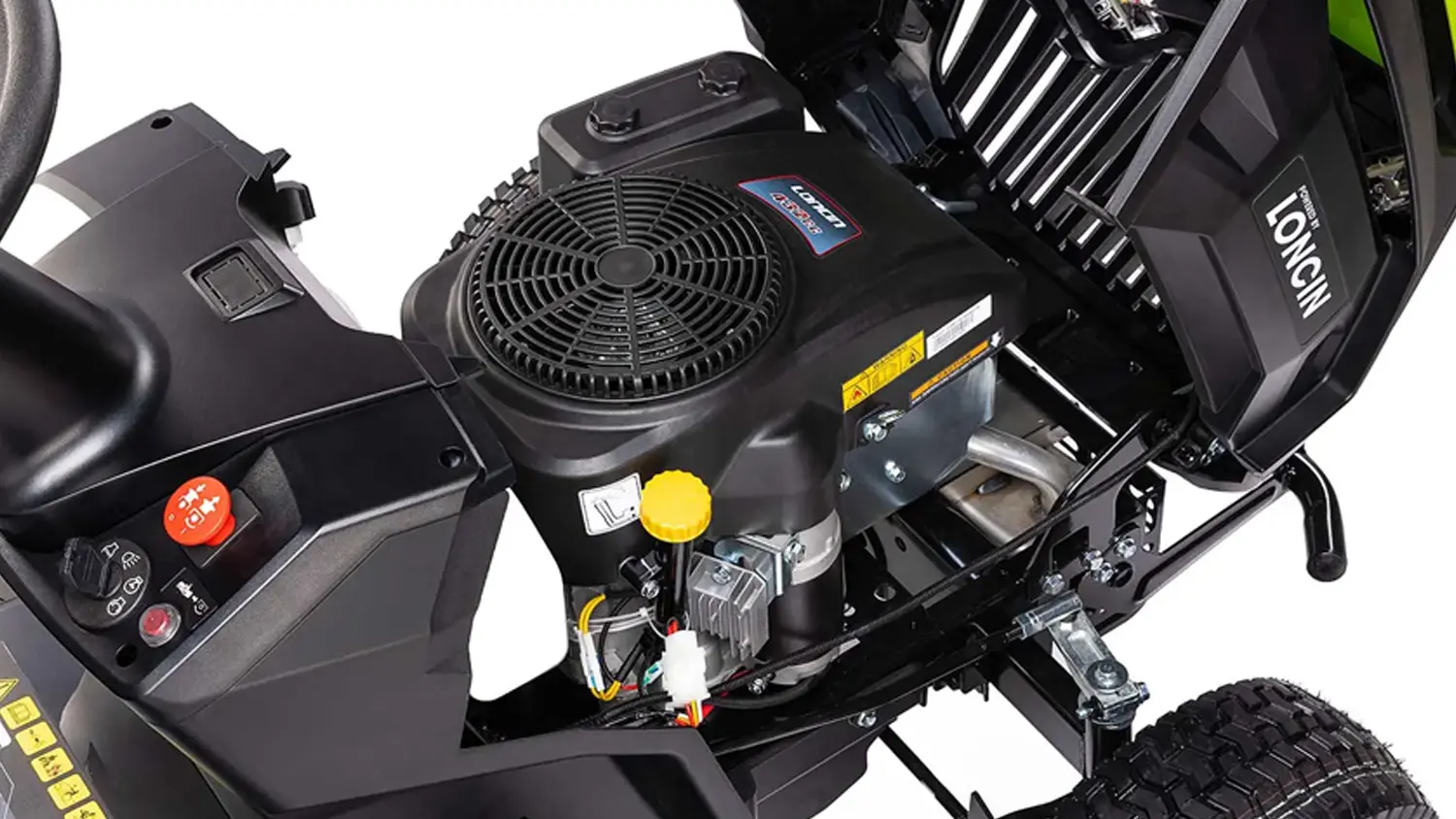 Detail na motor zahradního traktoru Fieldmann FZTR 8630-B