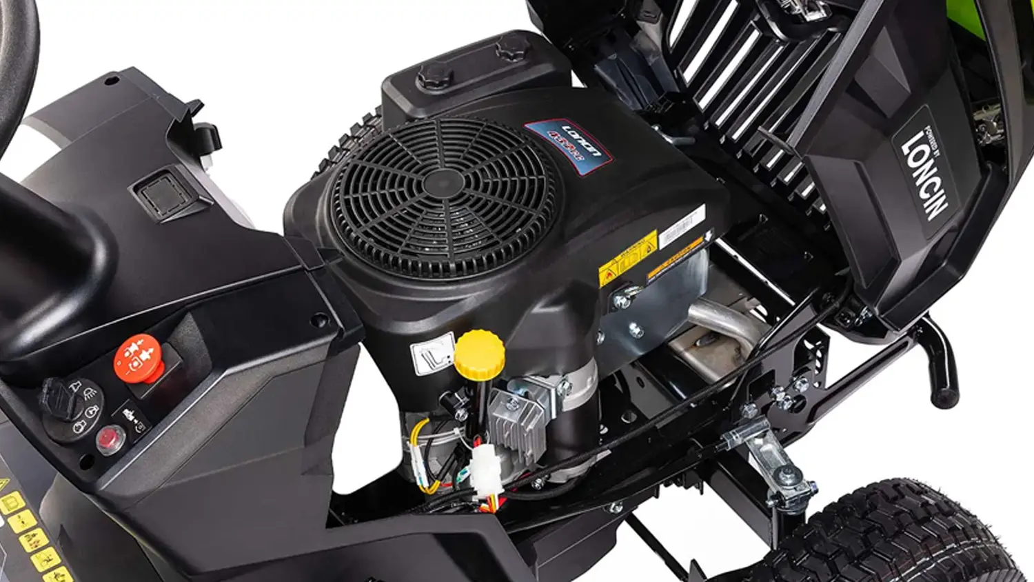 Detail na motor zahradního traktoru Fieldmann FZTR 9840-BB