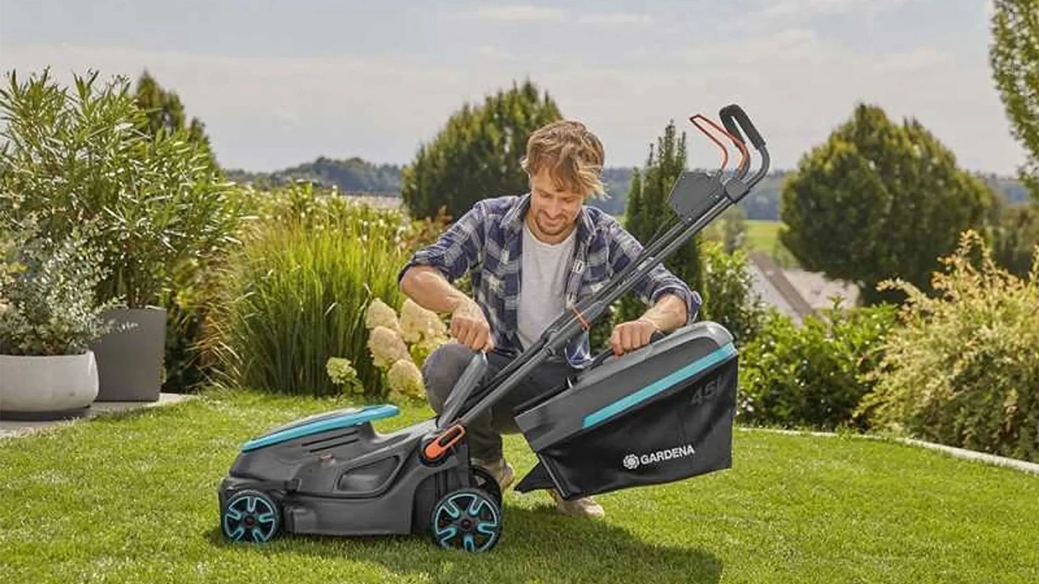 Veľkosť a váha kosačky Gardena