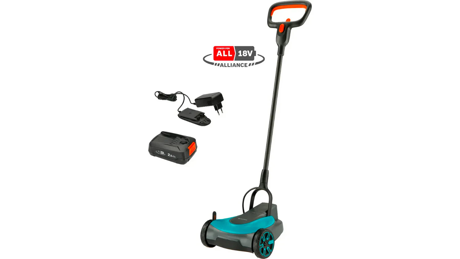 Akumul&aacute;torov&aacute; kosačka Gardena HandyMower 22/18 P4A set
