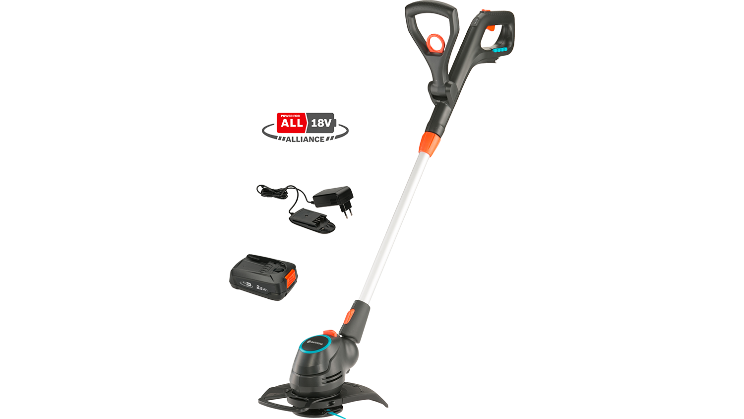 Akumulátorový vyžínač Gardena ComfortCut 23/18 V P4A set s akumulátorem
