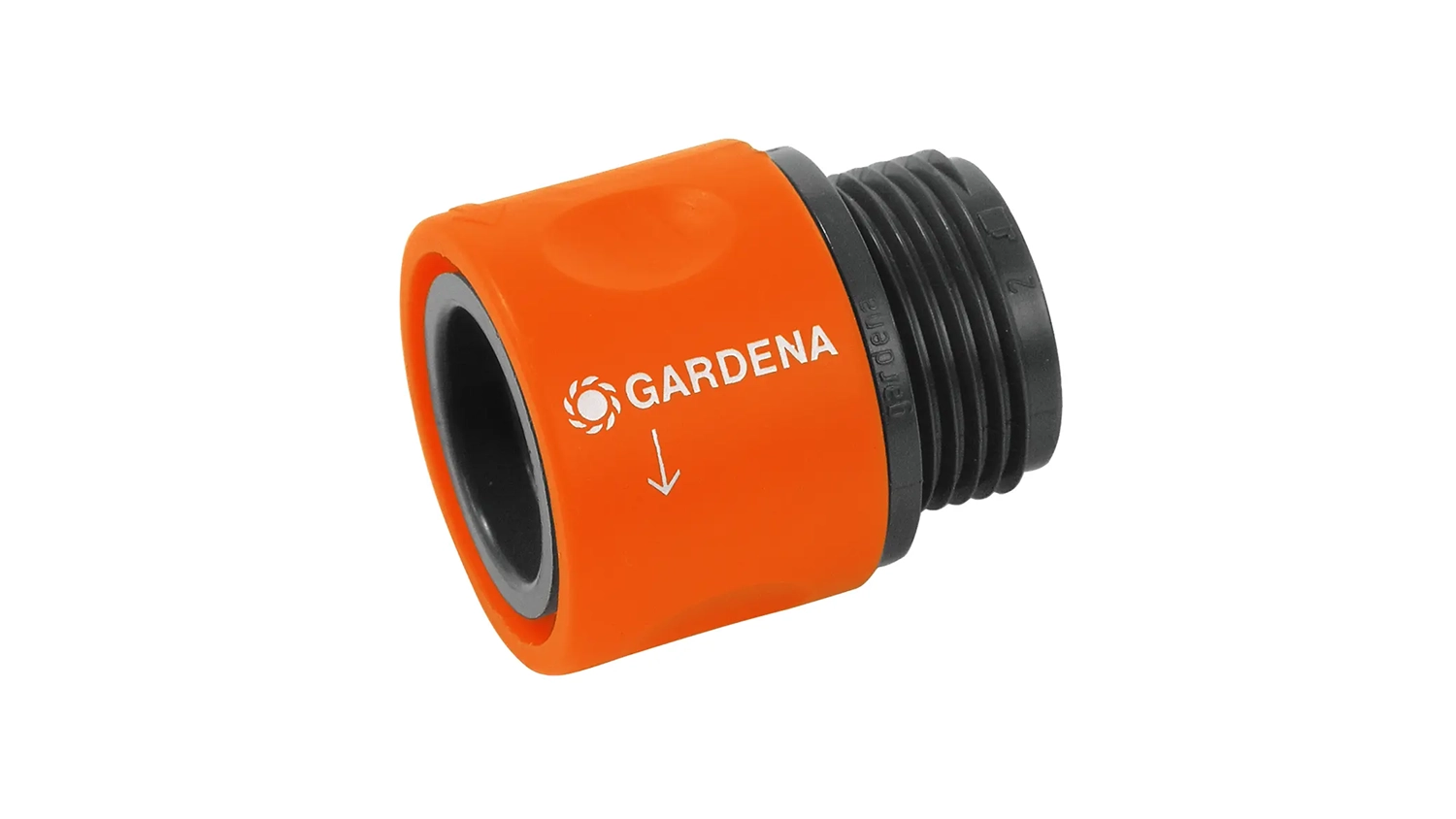 Hadicová rychlospojka GARDENA 26,5 mm (G 3/4) oranžová boční pohled
