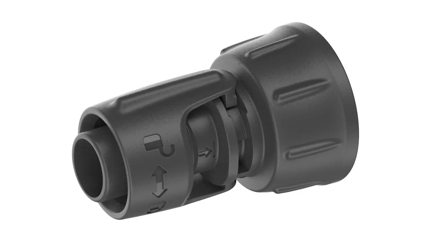 Šroubenie GARDENA 13 mm (1/2) – 3/4 závit bočný pohľad