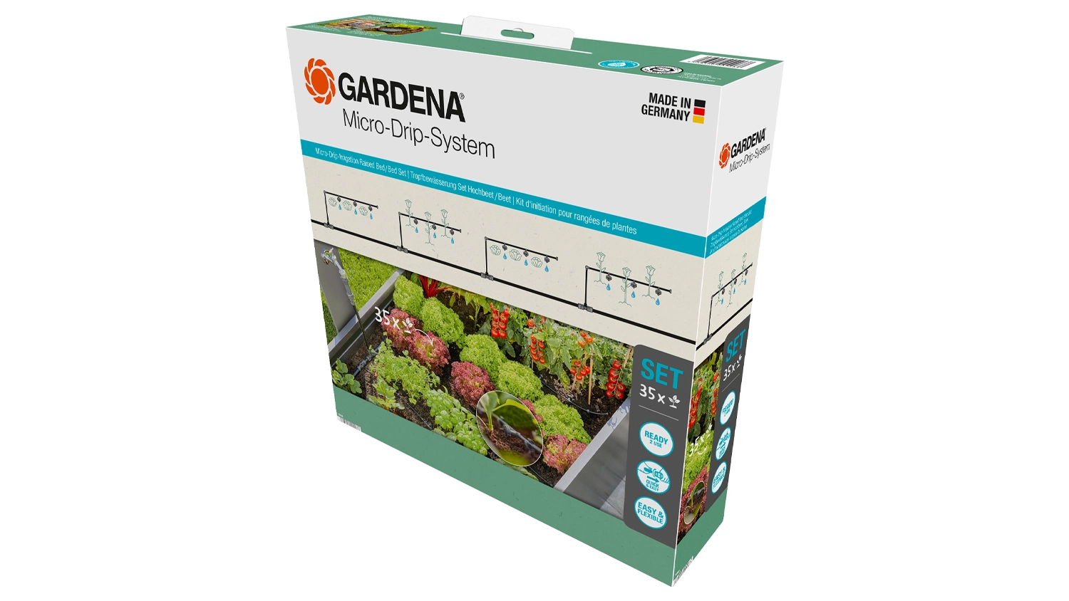 Startovací sada GARDENA pro vyvýšené záhony/záhony (35 rostlin)
