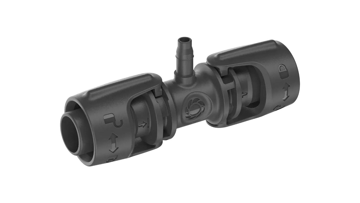 Zavlažovací redukce GARDENA T-Joint 1/2 – 3/16 boční pohled
