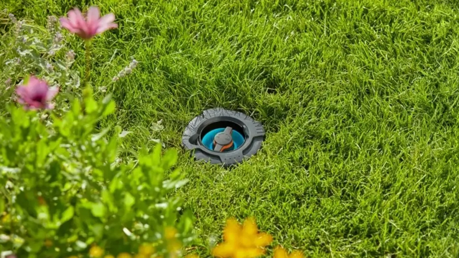Regulačný a uzáverový ventil GARDENA zabudovaný v zemi