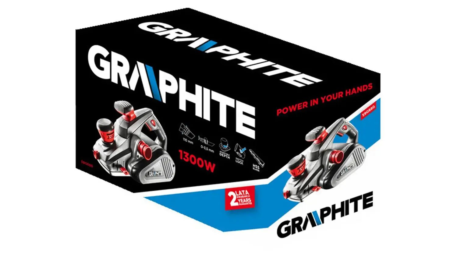 Originální balení elektrického hoblíku Graphite 59G680